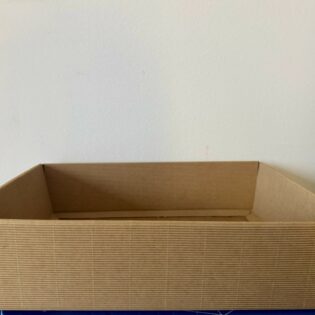 Cesto Cartone - Cellophane - Nastro Oro