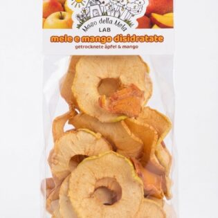 Mele e mango essiccate sacchetto